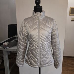 Women's Quilted Silver Jacket